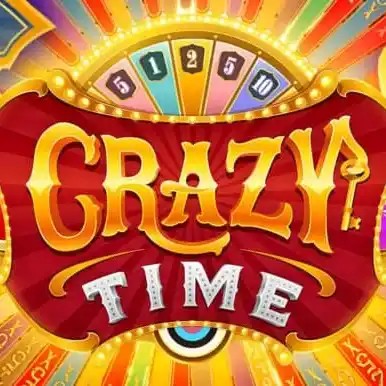 Official Live Dealer logo: Crazy Time by Evolution at Dazard Casino