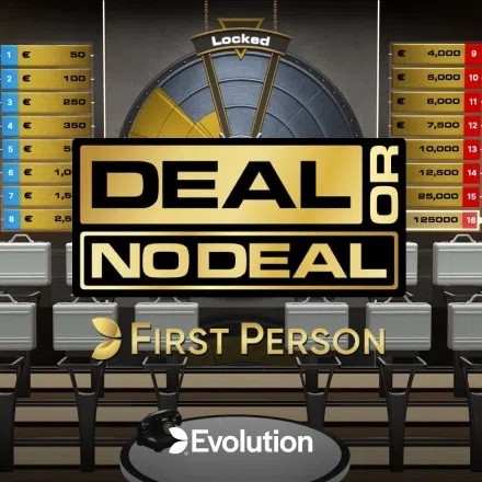 First Person Deal or No Deal by Evolution, showcased at dazard-casino.de – game logo