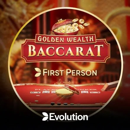 Play the First Person Golden Wealth Baccarat slot by Evolution on Dazard Casino