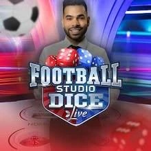 Football Studio Dice logo by Evolution at Dazard Casino