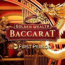 Golden Wealth Baccarat by Evolution, showcased at dazard-casino.de – game logo