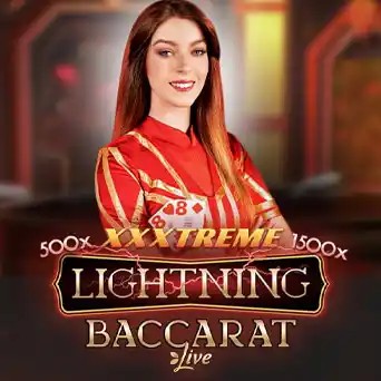 Live Dealer logo of Lightning Baccarat from Evolution at Dazard Casino